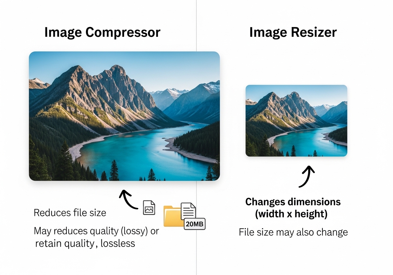 Image Compressor vs Resizer